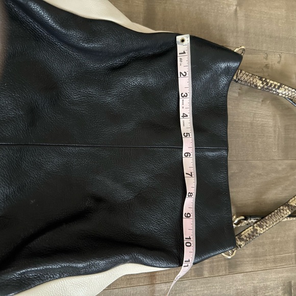 Coach Madison Pheobe Shoulder Bag Purse Pebbled Leather Two Tone Animal Print - Picture 11 of 16